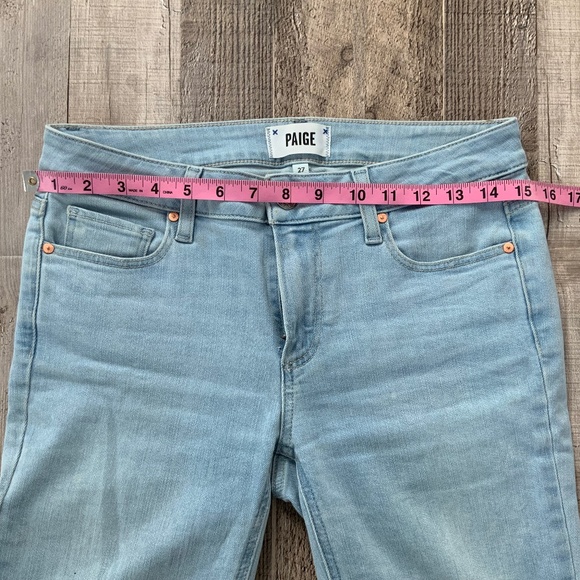 Paige Verdugo Ankle Slim Skinny Jeans Light Wash SZ 27 - Picture 8 of 10